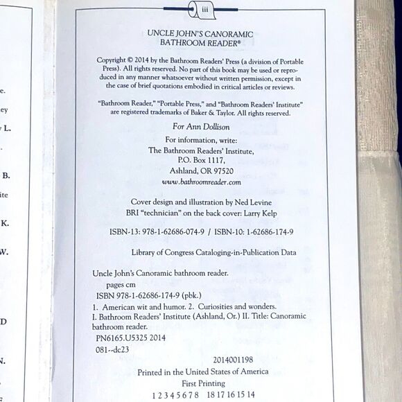 Uncle Johns Canoramic Bathroom Reader 27th Edition - Picture 3 of 3